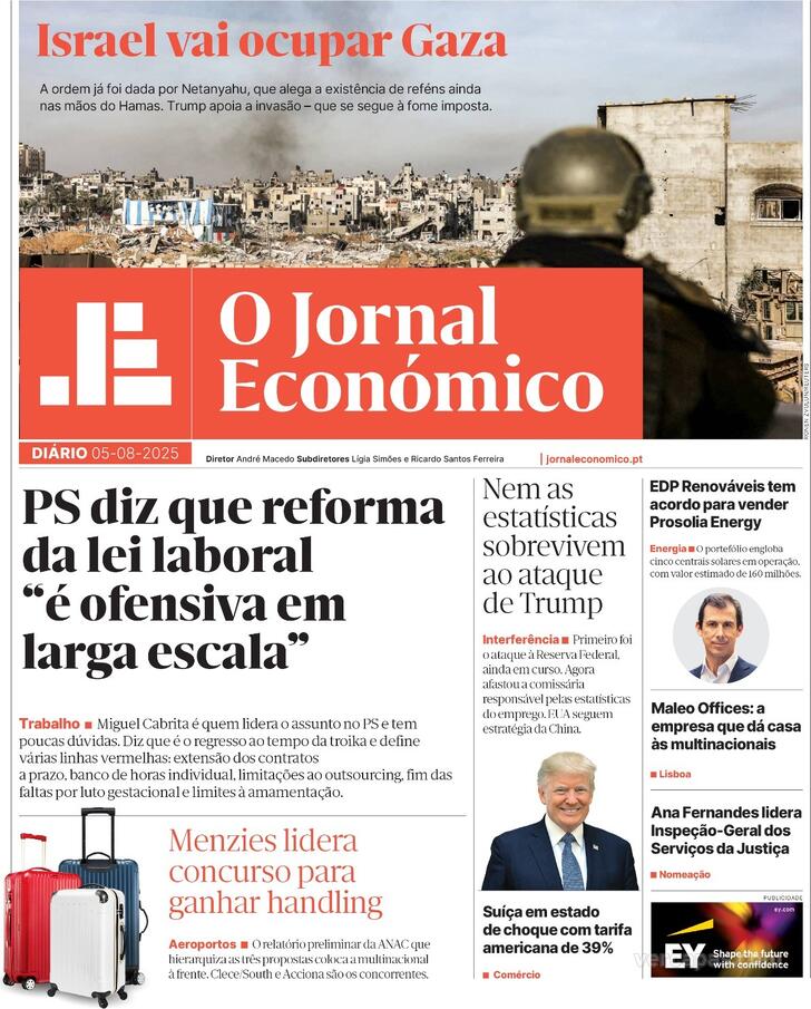 Capa Jornal Econmico - 2025-08-05