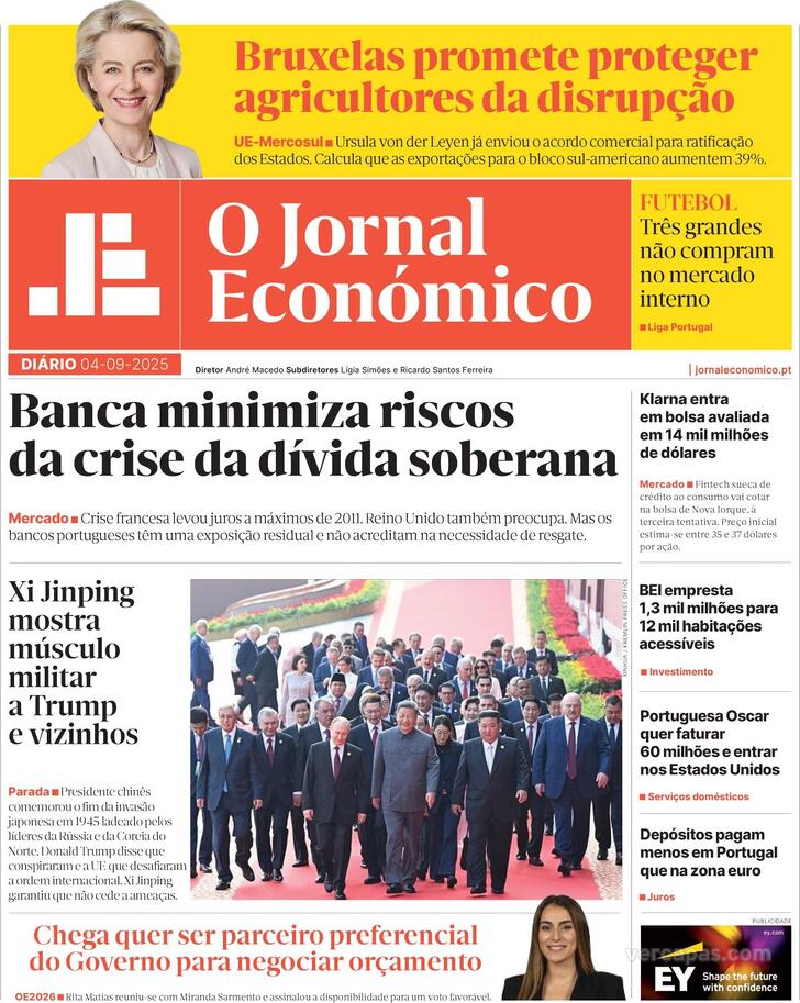Capa Jornal Econmico - 2025-09-04