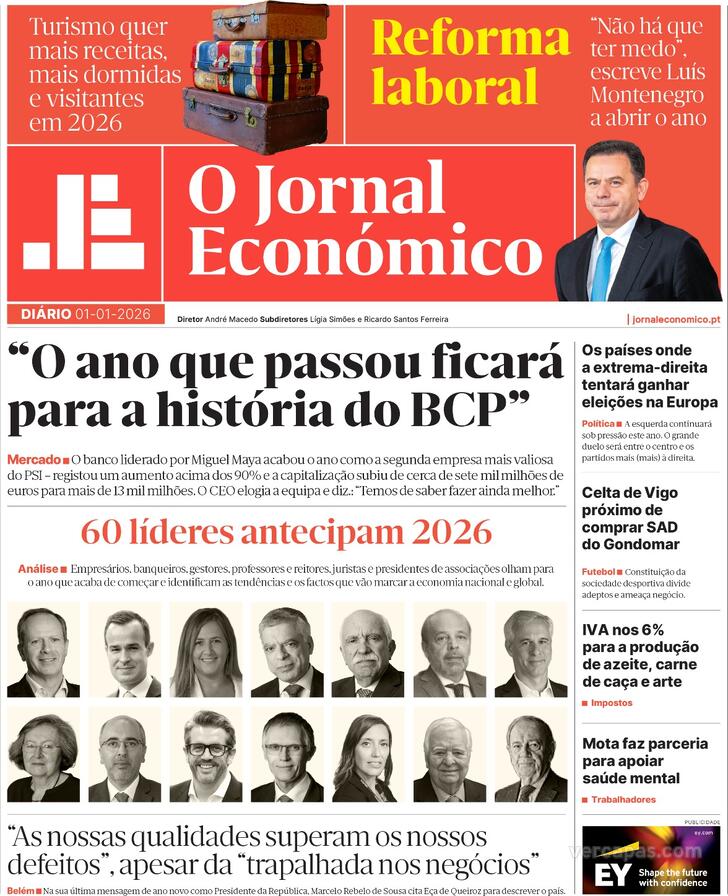Capa Jornal Econ�mico - 2026-01-02