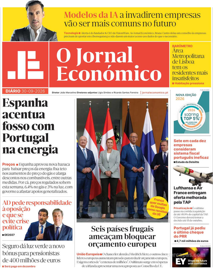 Capa Jornal Econ�mico - 2026-09-30