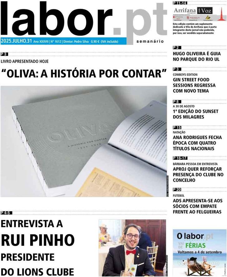 Capa Jornal Labor - 2025-07-31