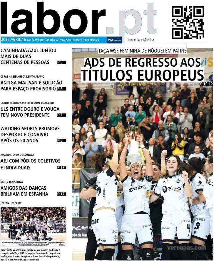 Capa Jornal Labor - 2026-04-16
