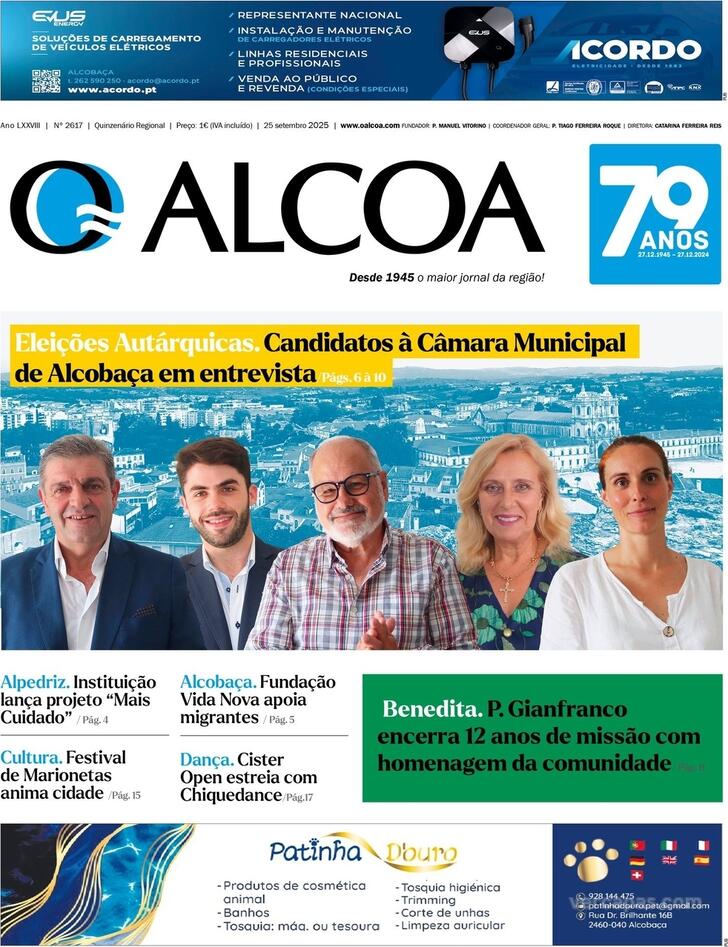 Capa Jornal O Alcoa - 2025-09-25