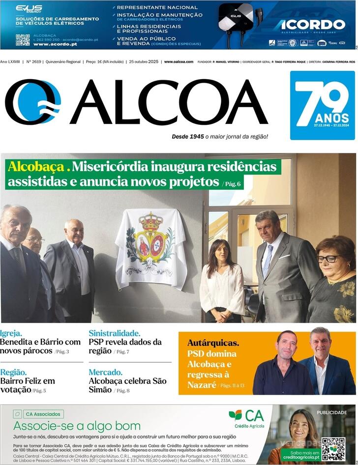 Capa Jornal O Alcoa - 2025-10-23