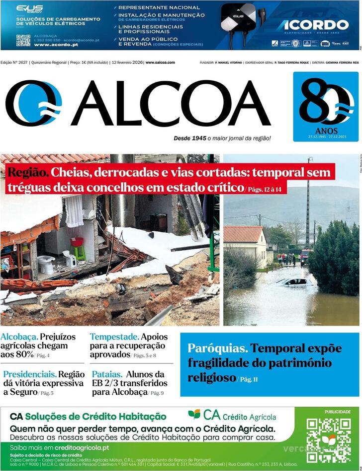 Capa Jornal O Alcoa - 2026-02-12