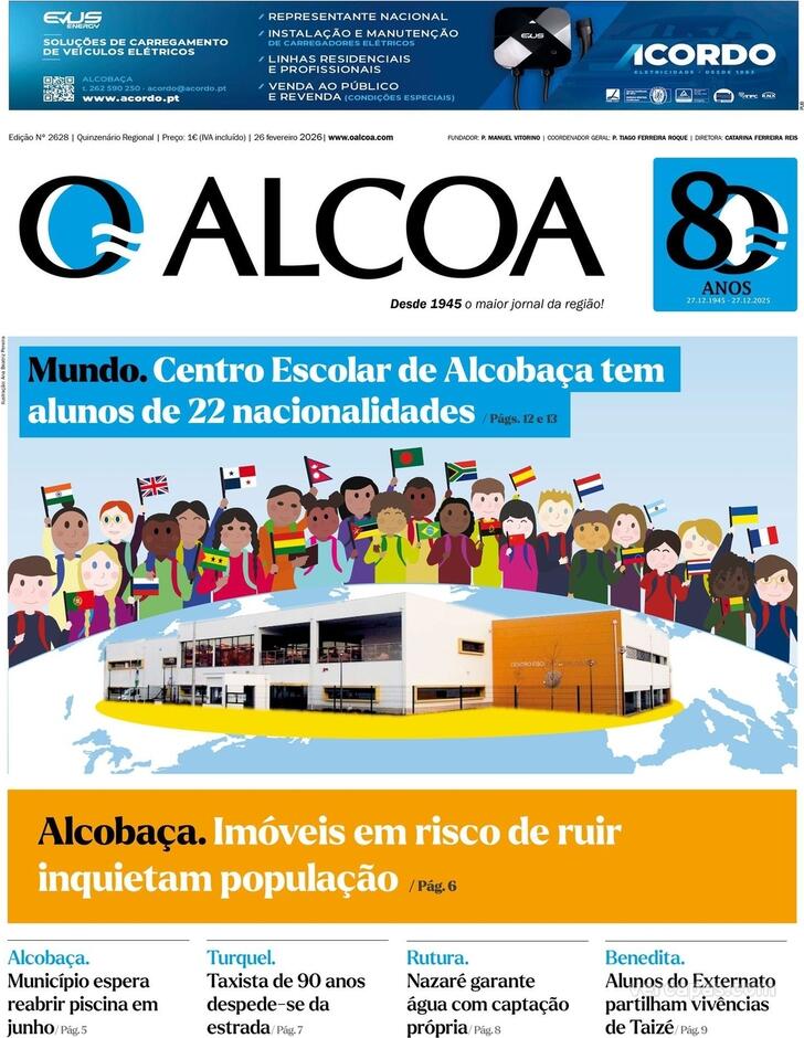 Capa Jornal O Alcoa - 2026-02-26
