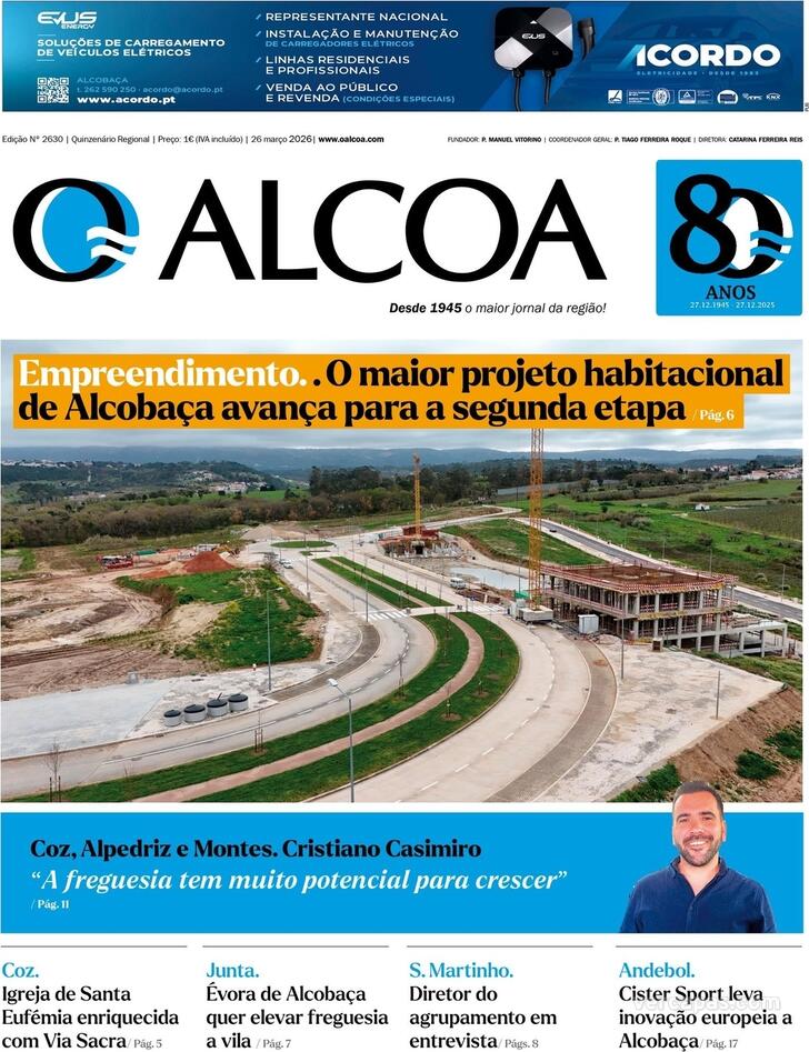 Capa Jornal O Alcoa - 2026-03-26