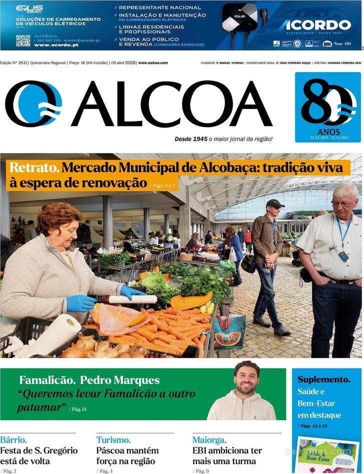 Capa Jornal O Alcoa - 2026-04-09