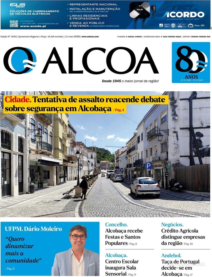 Capa Jornal O Alcoa - 2026-05-21