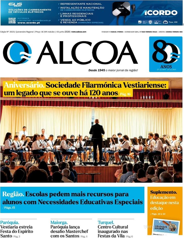Capa Jornal O Alcoa - 2026-06-04