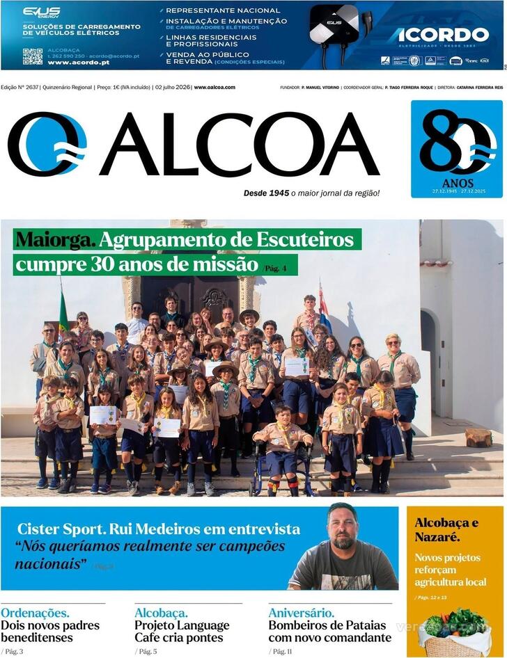 Capa Jornal O Alcoa - 2026-07-02