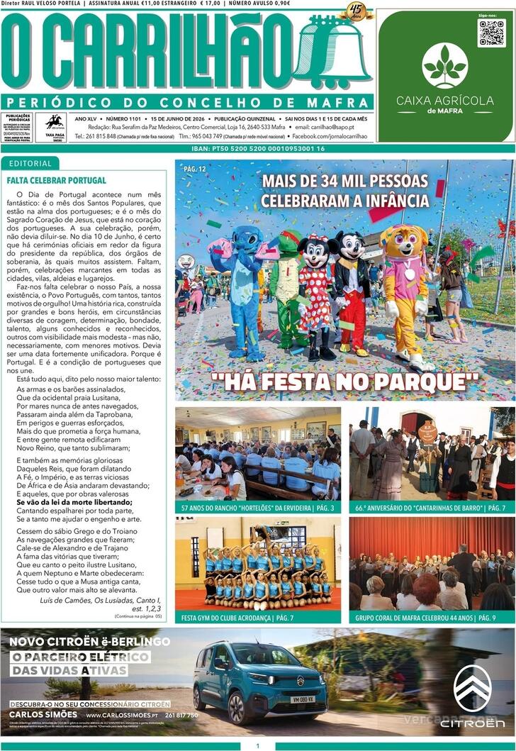 Jornal O Carrilh�o