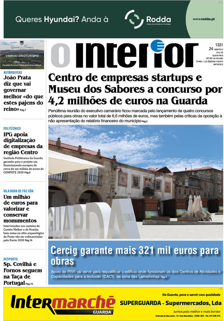 Capa Jornal o Interior - 2025-09-24