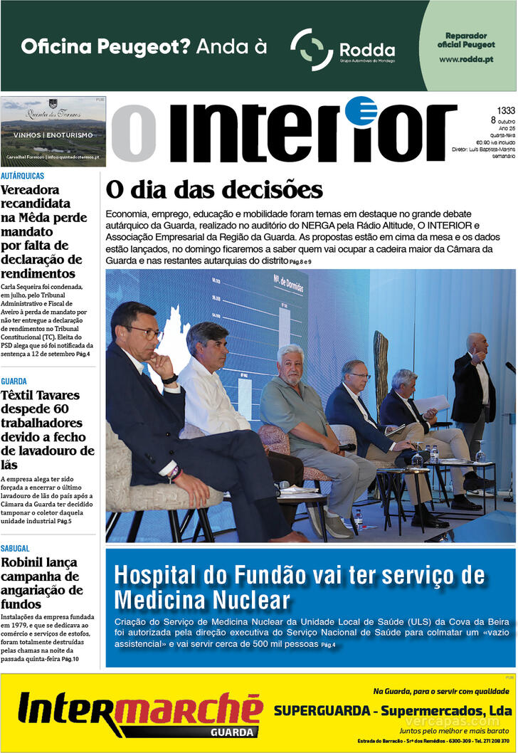 Capa Jornal o Interior - 2025-10-08
