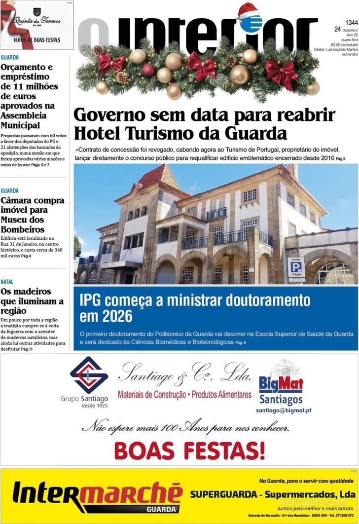 Capa Jornal o Interior - 2025-12-24