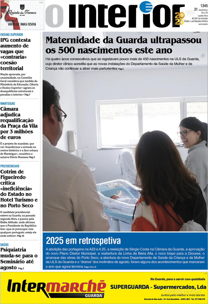 Capa Jornal o Interior - 2025-12-31