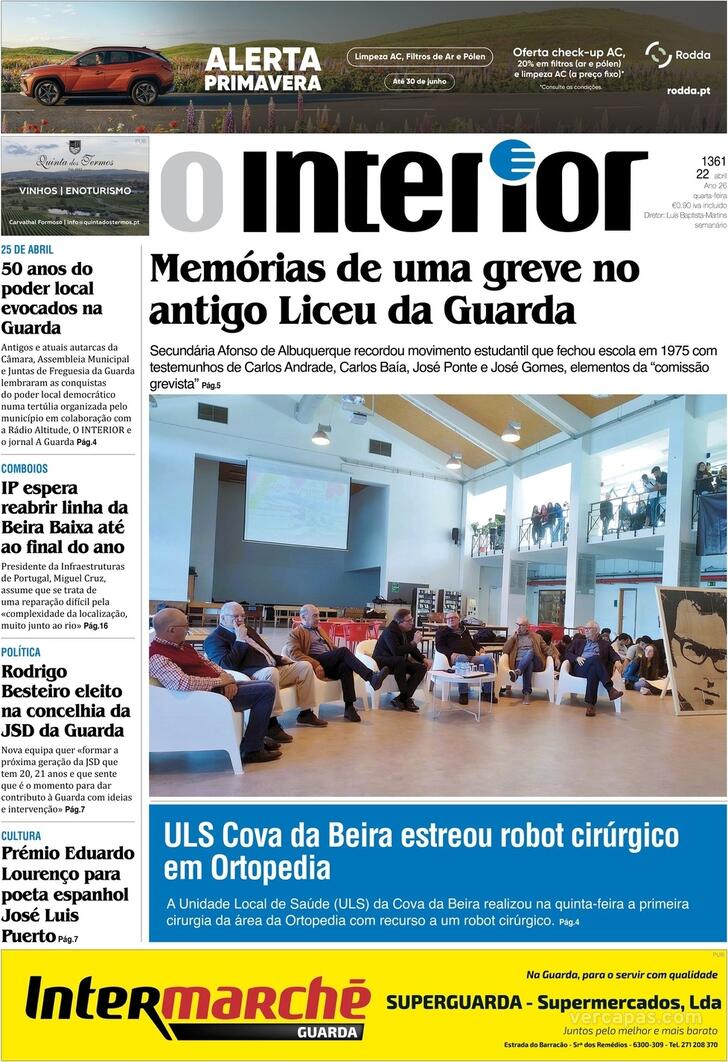 Capa Jornal o Interior - 2026-04-22