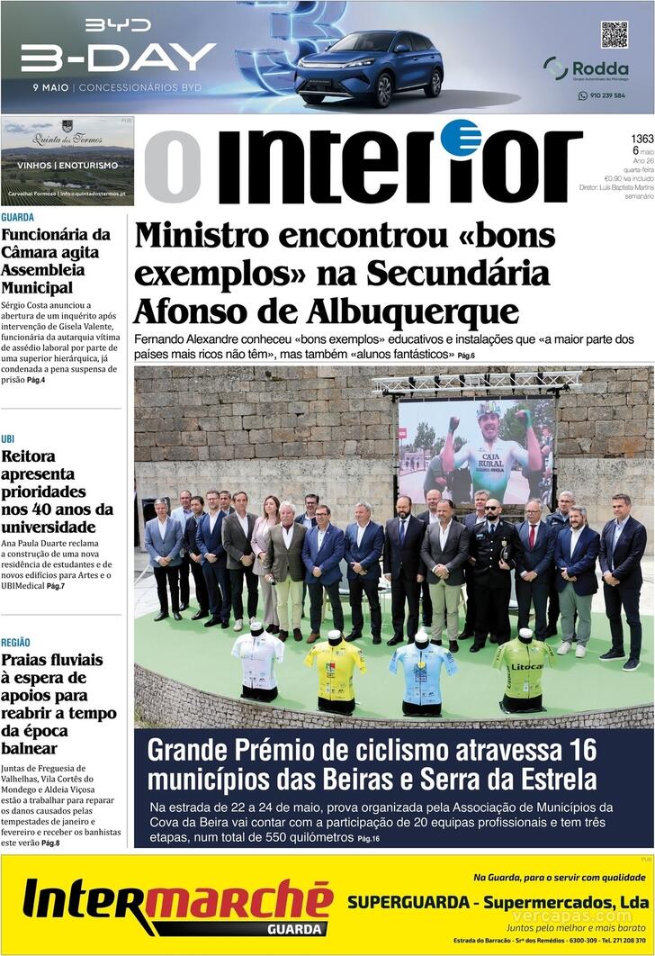 Capa Jornal o Interior - 2026-05-06