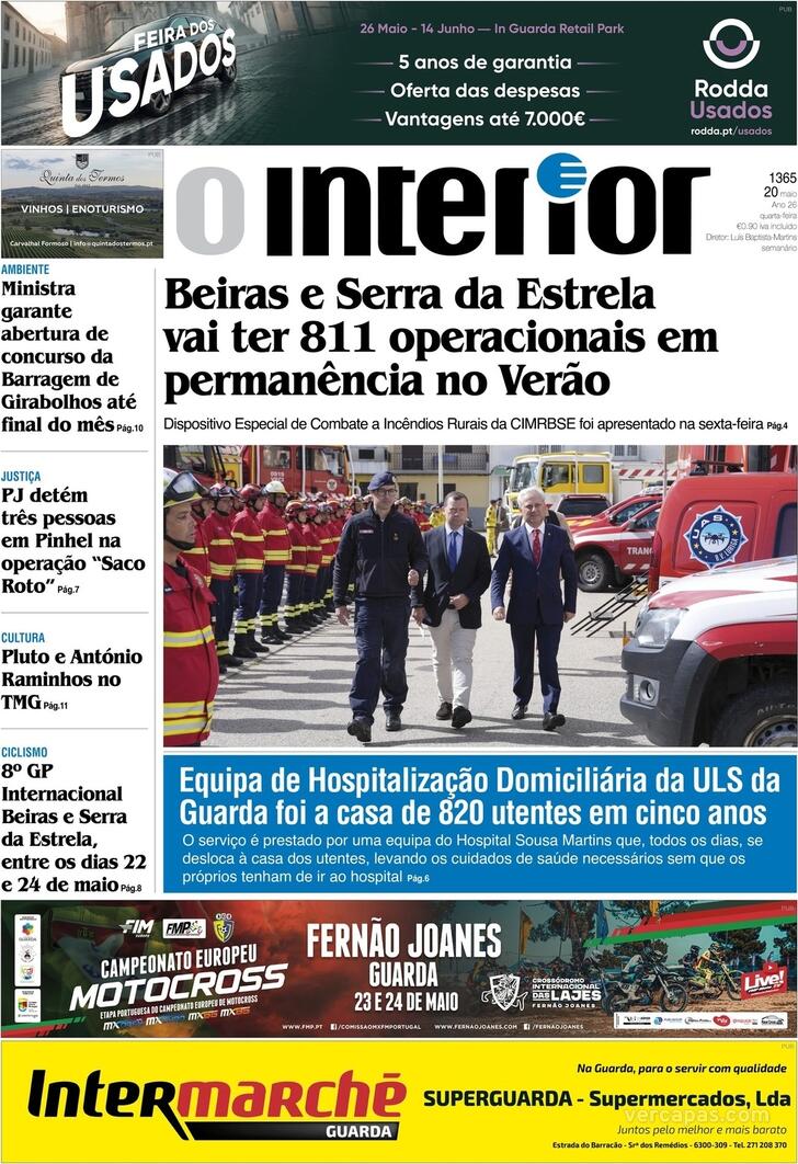 Capa Jornal o Interior - 2026-05-20
