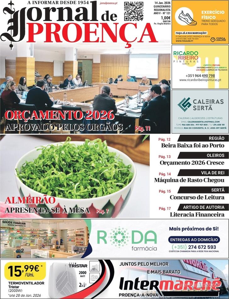 Capa Jornal de Proen�a - 2026-01-14