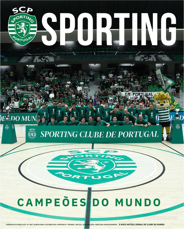 Capa Jornal Sporting - 2025-10-09