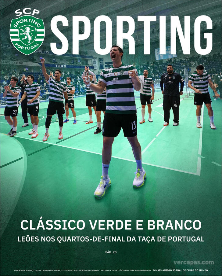 Capa Jornal Sporting - 2026-02-12