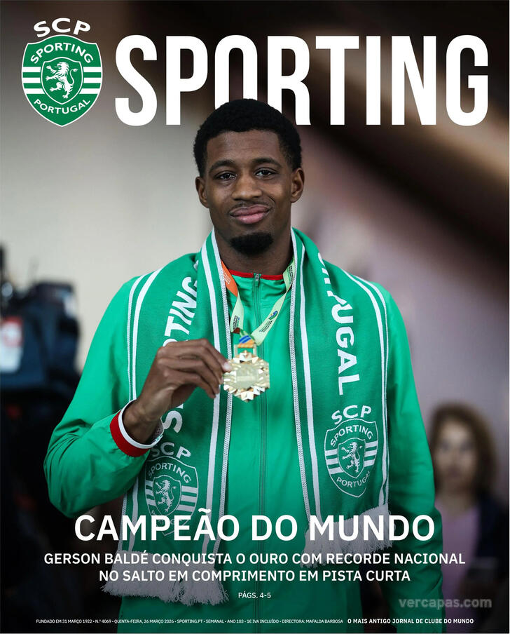 Capa Jornal Sporting - 2026-03-27