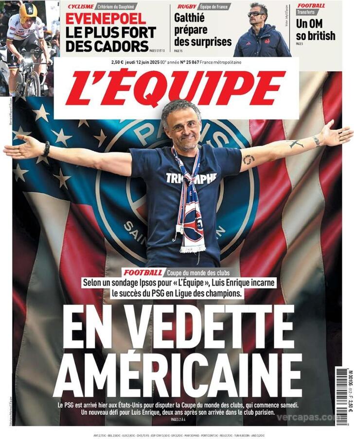 Capa L'quipe - 2025-06-12
