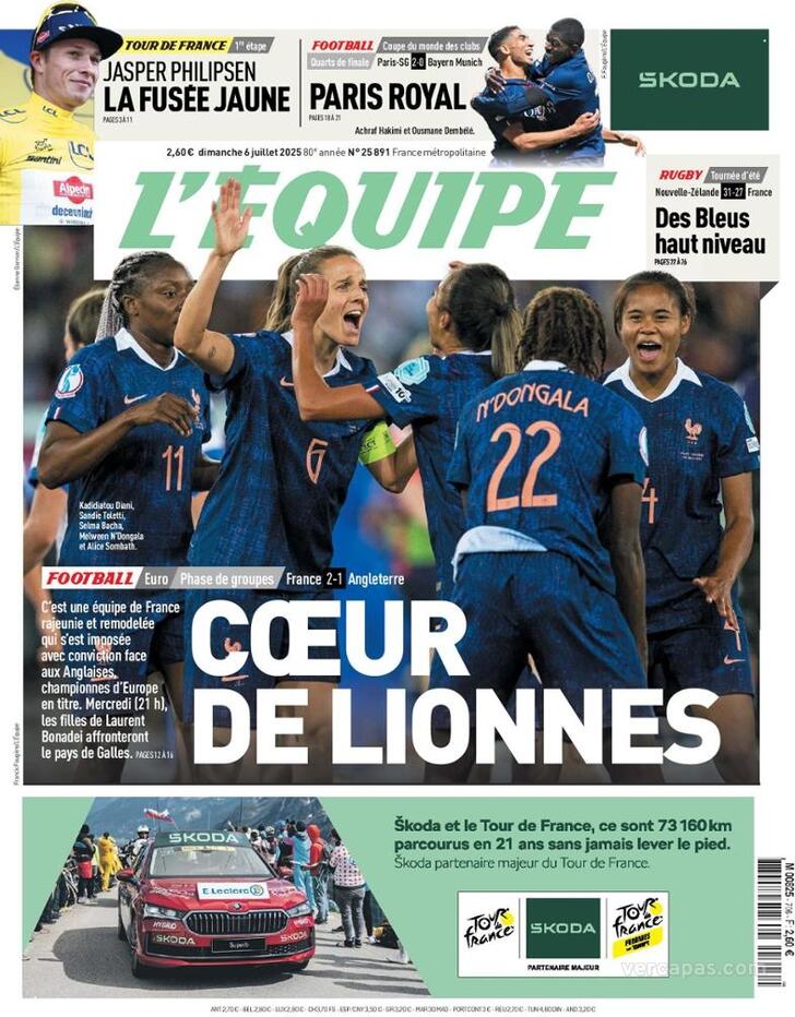 Capa L'quipe - 2025-07-06