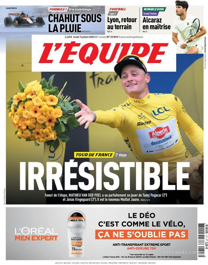 Capa L'quipe - 2025-07-07