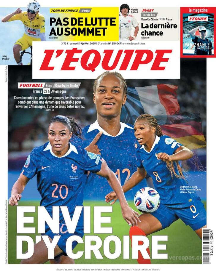 Capa L'quipe - 2025-07-19