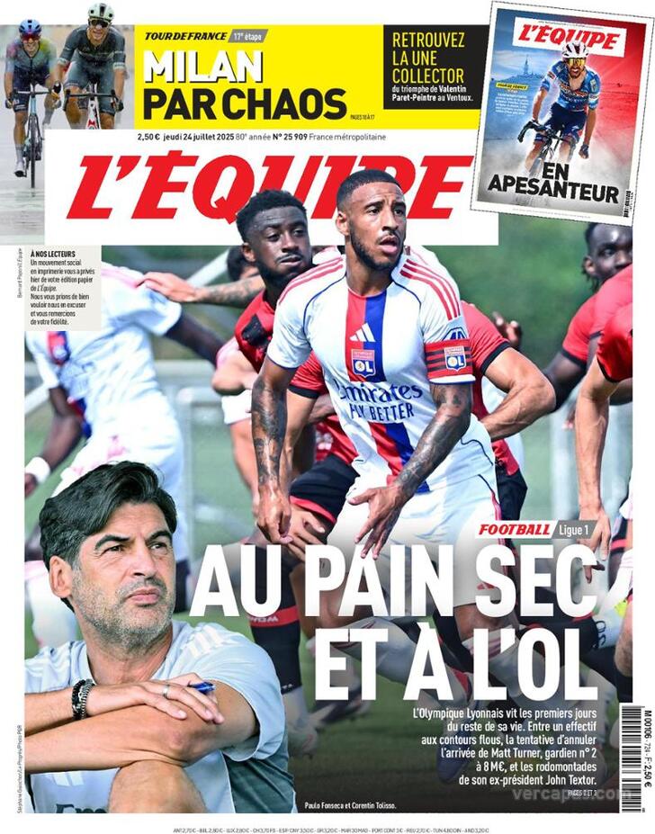 Capa L'quipe - 2025-07-24