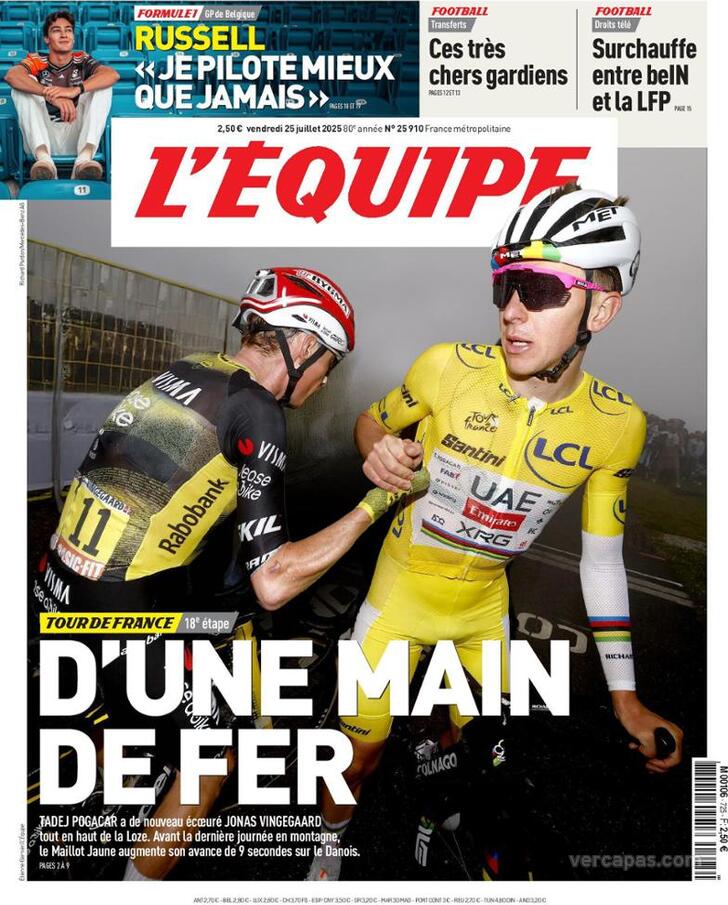 Capa L'quipe - 2025-07-25
