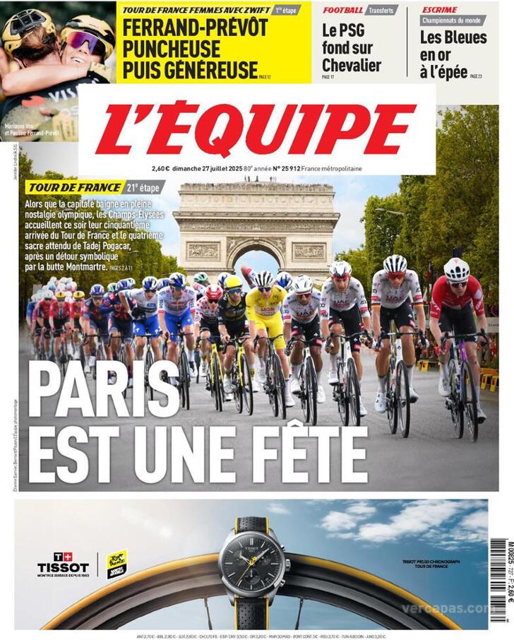 Capa L'quipe - 2025-07-27