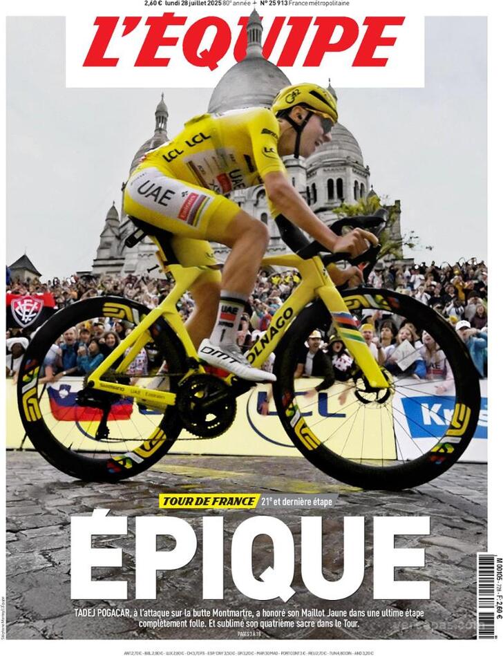 Capa L'quipe - 2025-07-28