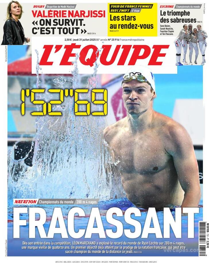 Capa L'quipe - 2025-07-31