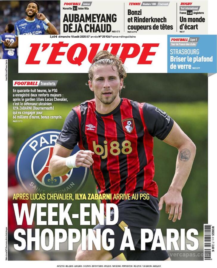 Capa L'quipe - 2025-08-10