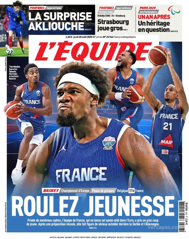 Capa L'quipe - 2025-08-28
