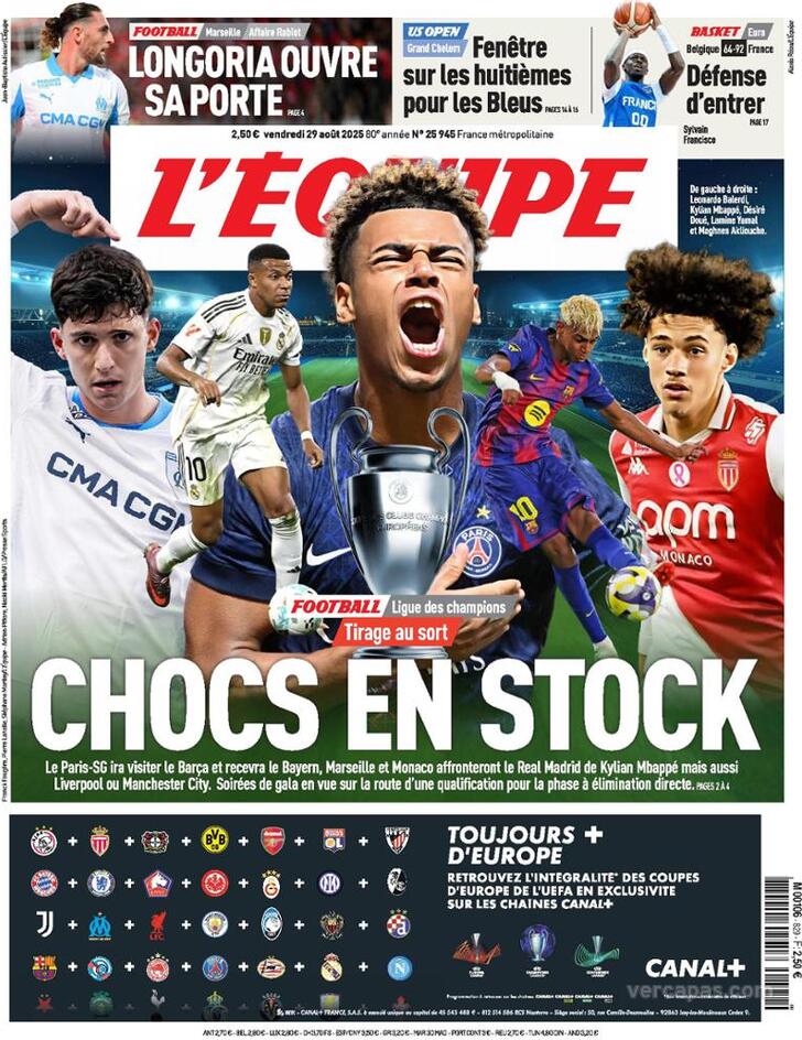 Capa L'quipe - 2025-08-29