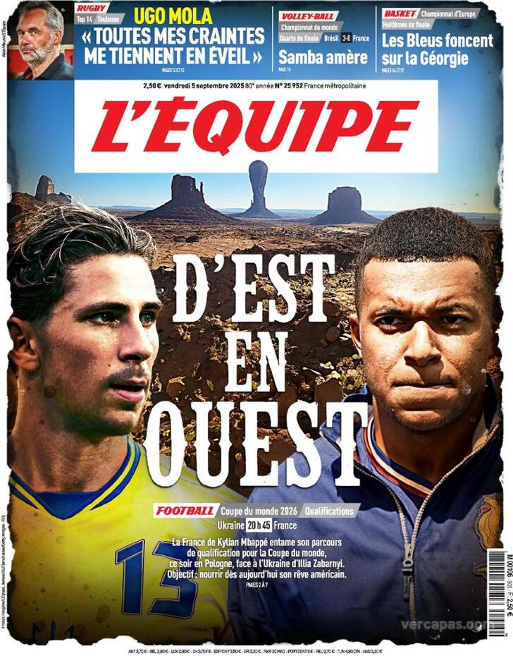 Capa L'quipe - 2025-09-05