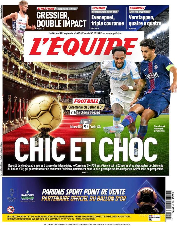 Capa L'quipe - 2025-09-22
