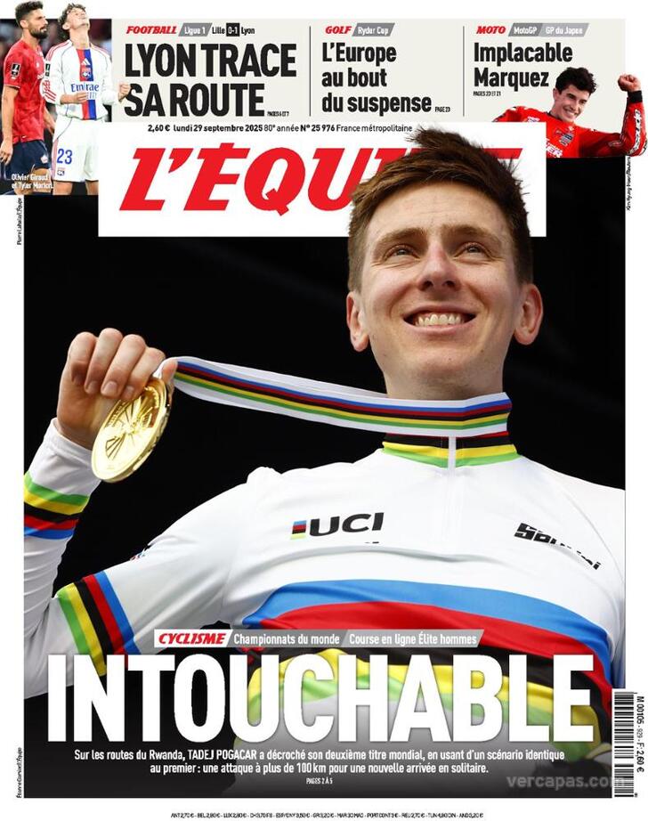 Capa L'quipe - 2025-09-29