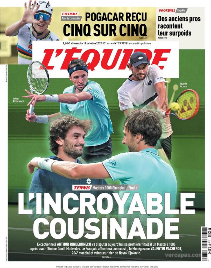 Capa L'quipe - 2025-10-12