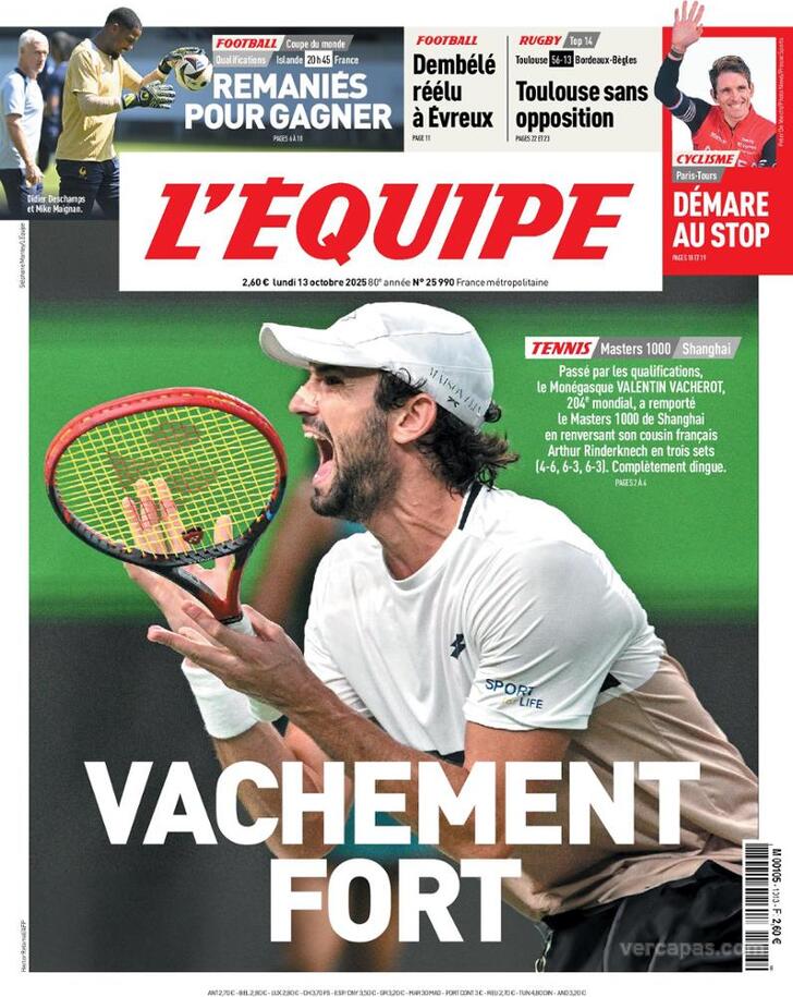Capa L'quipe - 2025-10-13
