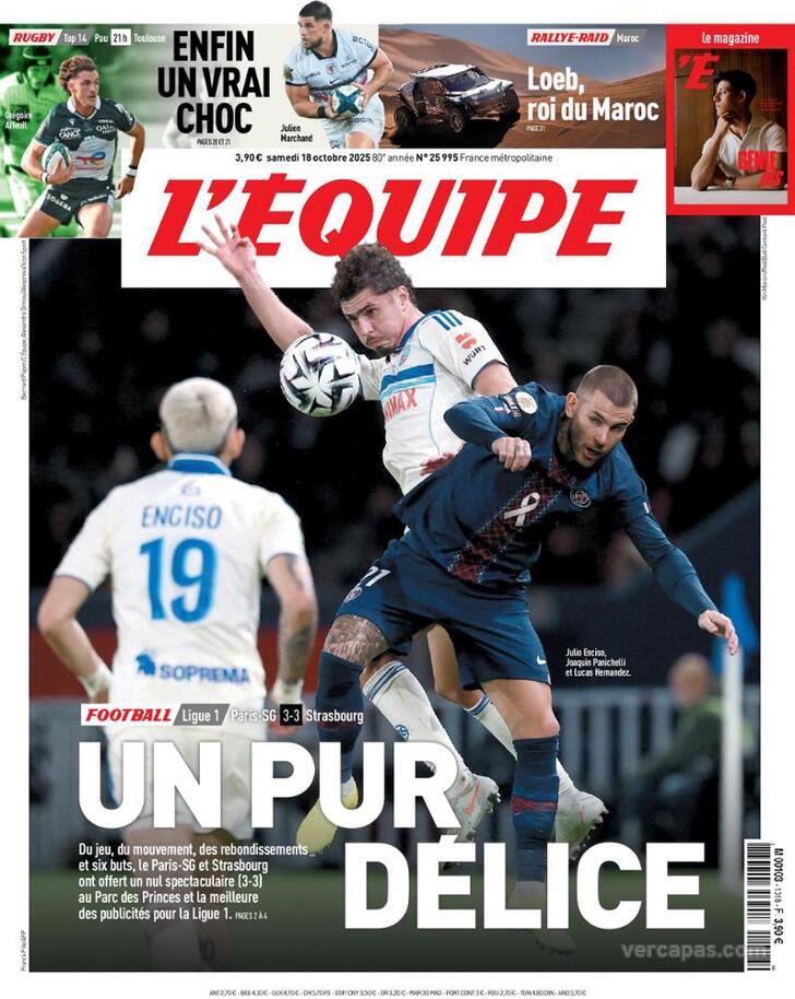 Capa L'quipe - 2025-10-18