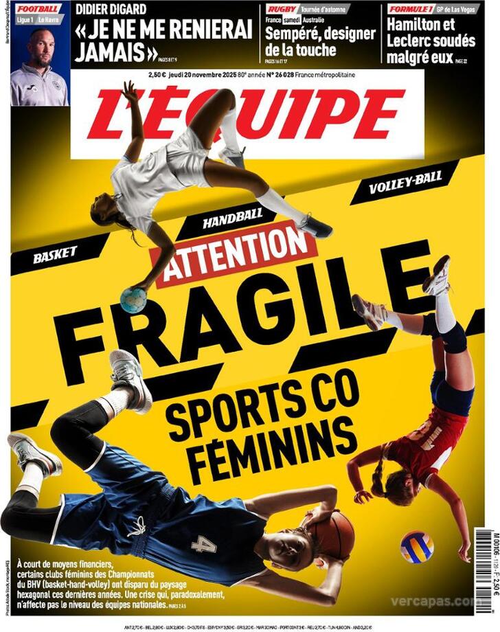 Capa L'quipe - 2025-11-21