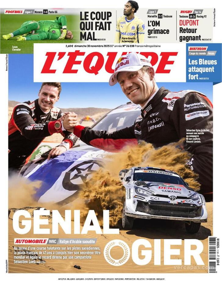 Capa L'quipe - 2025-11-30