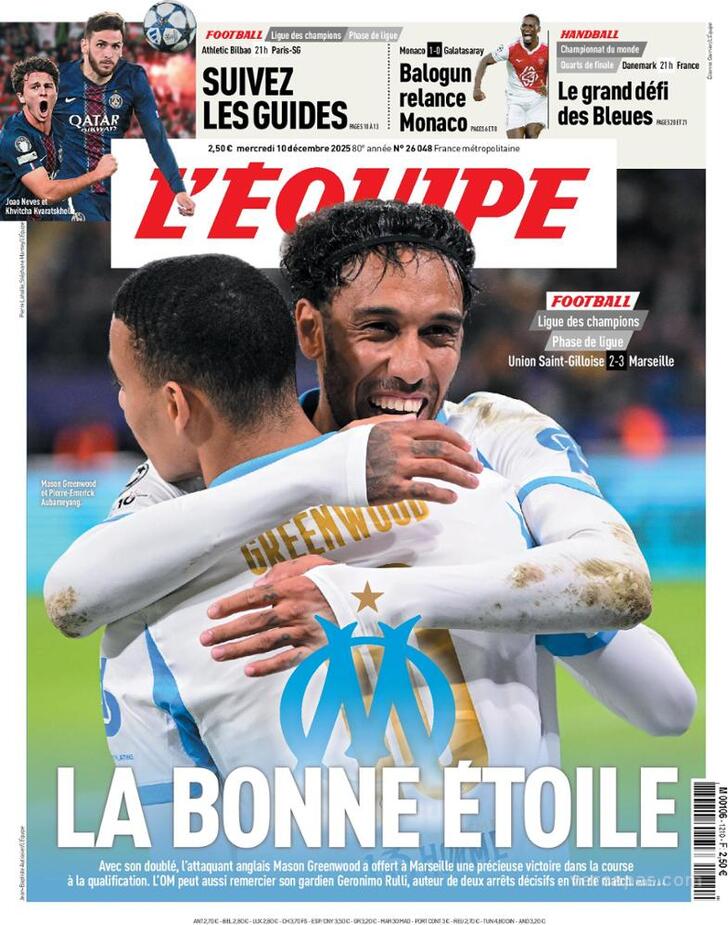 Capa L'quipe - 2025-12-10