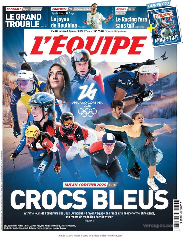 Capa L'�quipe - 2026-01-07