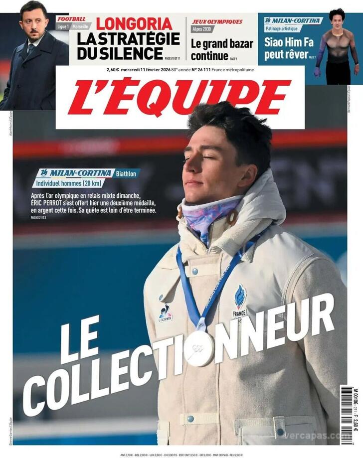 Capa L'�quipe - 2026-02-11